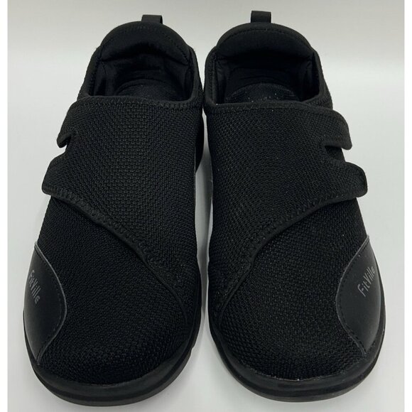 FitVille Diabetic Shoes Men’s 8.5 EEW Marca Black Wide Comfort Walking Sneaker main image 4